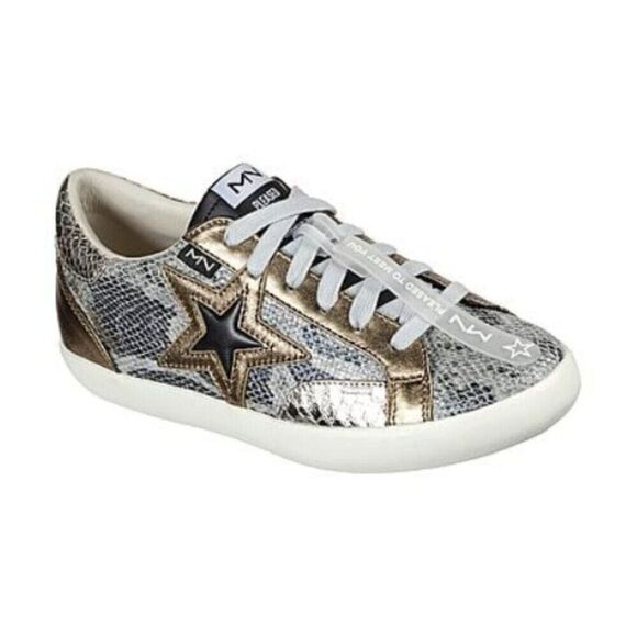 Mark Nason Sneakers Womens Size 8.5 Gold Stellar Winnie Shoes Designer - Picture 1 of 12